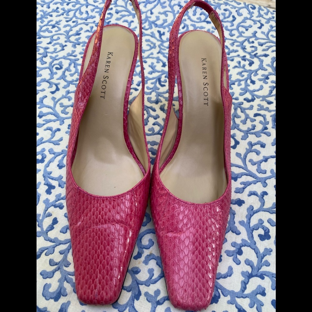 🐱🌸💕Karen Scott Pink Kitten Heels - Picture 2 of 6